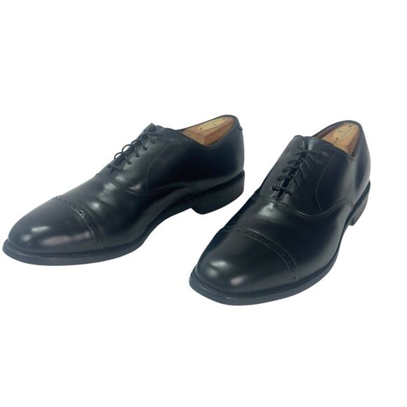 Allen Edmonds Byron Cap Toe Oxford Black Leather Men's 11C Dress Shoe Lace up - Picture 3 of 16